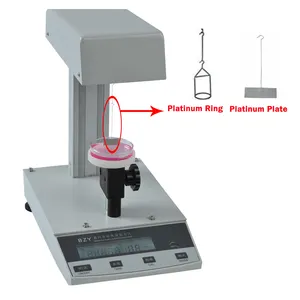 Автоматический измеритель поверхностного натяжения, жидкий межлицевой измеритель напряжения с платиновой пластиной и платиновым кольцом, диапазон от 0 до 600 м/м