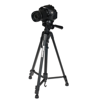 Trépied professionnel WF-3520 noir pour appareil photo et caméscope, téléphone portable et vidéo avec tête de poignée et extenseur de trépied pour photo
