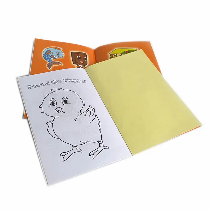 Colour Book For Kids Customized Coloring Printing Hardcover Short English Story Book For Kids