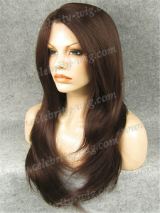élégant joli cuivré longue cheveux ondés résistant à la chaleur perruque lace front synthétique <span class=keywords><strong>suisse</strong></span> lace - Product Image 4