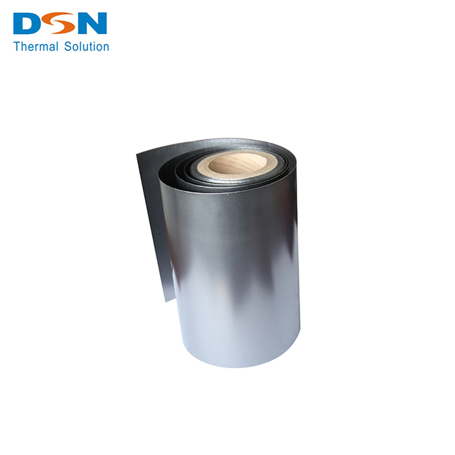 High Thermal Conductivity Artificial Flexible Graphite Paper/Foil/Sheet Roll Adhesive PET Film 0.1mm Thickness -40 400