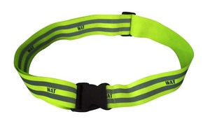 Gilet Riflettente di Sicurezza Nero Regolabile con Strisce Riflettenti EN471, Cintura Elastica Staccabile per Corsa - Product Image 5