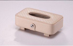 Caja de pañuelos de cuero PU para coche, a la moda, 2019 - Product Image 4