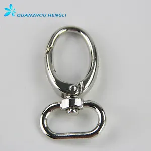 Fermoirs mousquetons pivotants en métal, 12 pièces, crochet à pression, fermeture automatique - Product Image 1