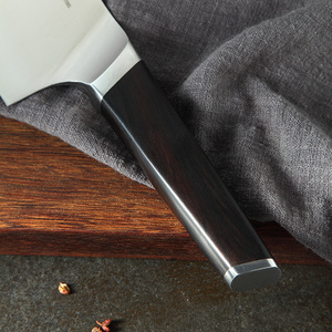 Conjunto de facas de cozinha alemãs de aço inoxidável de alta qualidade, <span class=keywords><strong>4</strong></span> peças, madeira de ébano 56-58, HRC, para restaurantes, fornecedores - Product Image 6