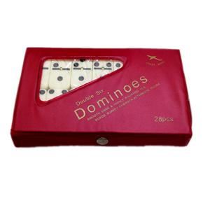Dominó de plástico para la venta barato de plástico de color dominó de 28 en PVC llevar caso - Product Image 2