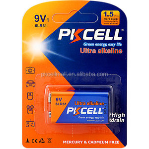PKCELL Super Alcaline <span class=keywords><strong>9</strong></span> <span class=keywords><strong>V</strong></span> Batterie <span class=keywords><strong>6lr61</strong></span> pour Télécommandes - Product Image 1