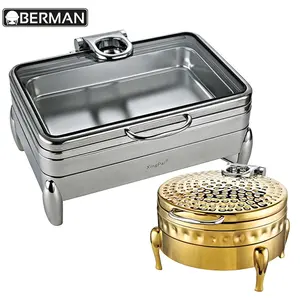 Catering equipment price list wedding banquet chafing dishes buffet server tabletop food warmers burners for restaurant