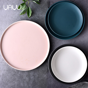 FENN Offre Spéciale 10 "Mat Glaze Dinning Charger <span class=keywords><strong>Assiettes</strong></span> Assiette <span class=keywords><strong>en</strong></span> céramique blanche unie pour mariage - Product Image 6