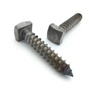 Square Head Carbon stahl Plain Lag bolzen Coach Screw