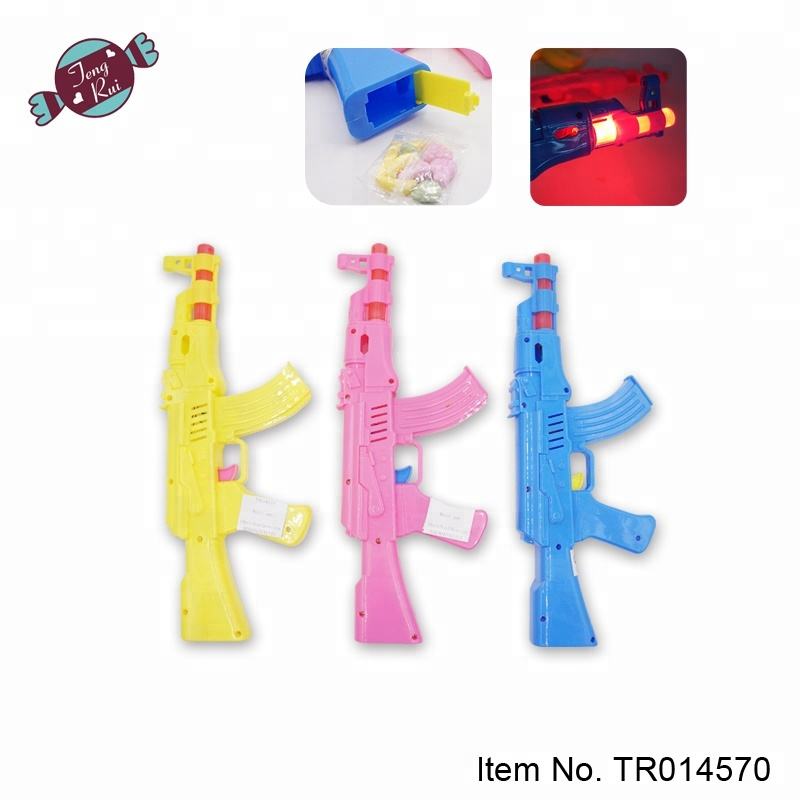 Plastic Candy Toy Gun with Music and Light - Sweet Gift