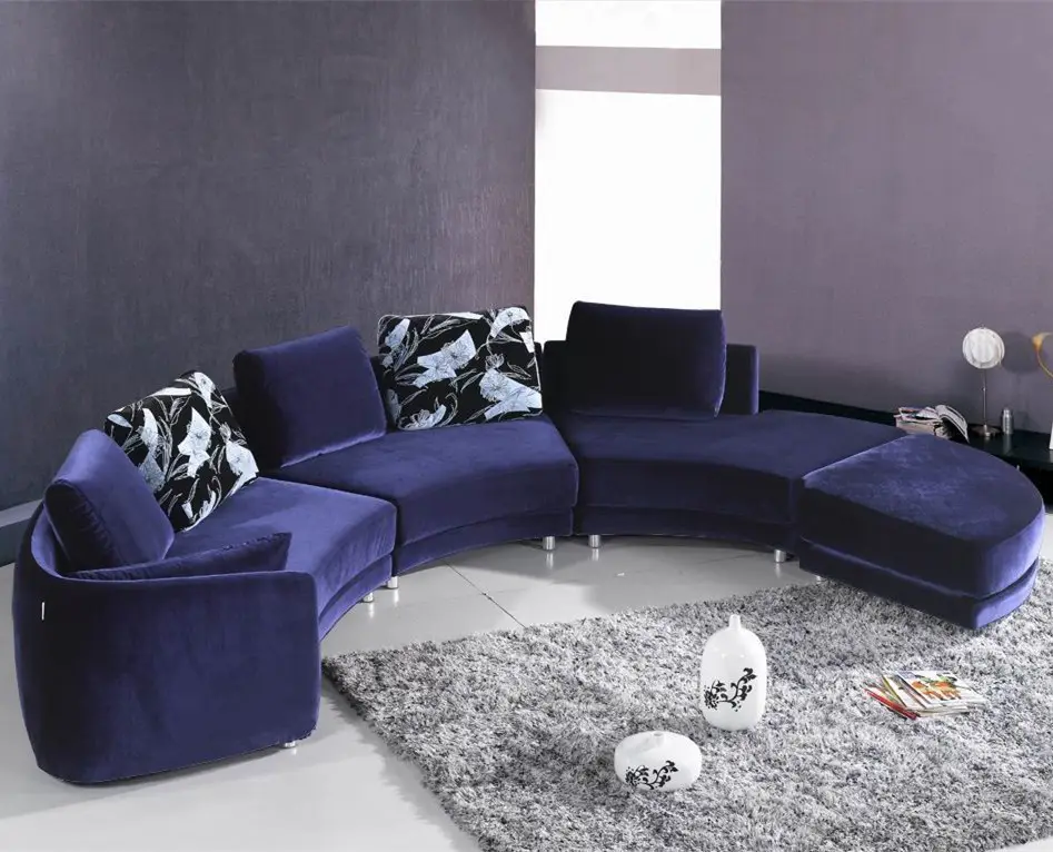 Novo conceito sofá sofás de design meia volta/chaise lounge sofá