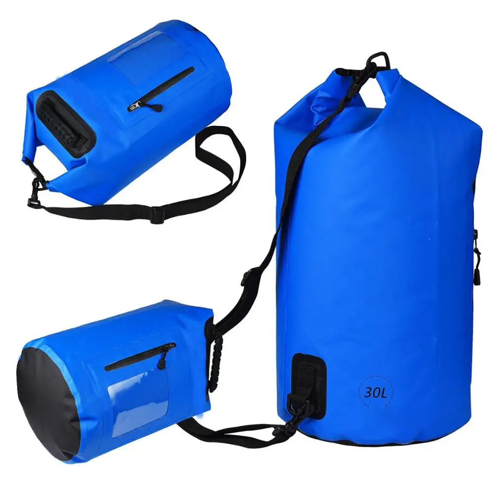 Color caramelo PVC bolso seco impermeable piscina camping rafting almacenamiento bolsas secas 5 10 20 litros