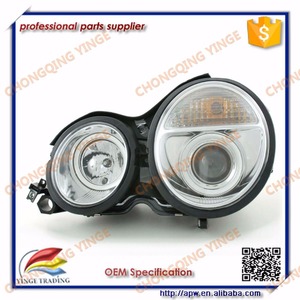 ไฟหน้าบ้านสีดำ99-01ปีสำหรับ <span class=keywords><strong>W210</strong></span> E200 E240 <span class=keywords><strong>E230</strong></span> LED ดวงตานางฟ้าสีขาว/เหลือง12V - Product Image 2