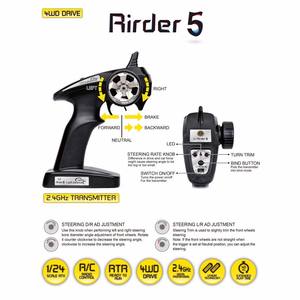 GPTOYS S609 Auto RC Bigfoot 4WD 2.4GHz, Veicoli RC Rock Crawler, Auto da <span class=keywords><strong>Rally</strong></span> 1/24, Giocattolo Auto Fuoristrada Telecomandato - Product Image 6