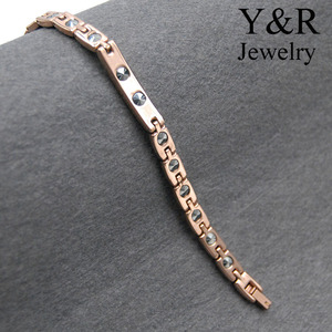 Dames <span class=keywords><strong>bio</strong></span> énergie germanium bracelet en acier inoxydable or <span class=keywords><strong>rose</strong></span> germanium bracelet <span class=keywords><strong>de</strong></span> santé <span class=keywords><strong>de</strong></span> puissance - Product Image 5
