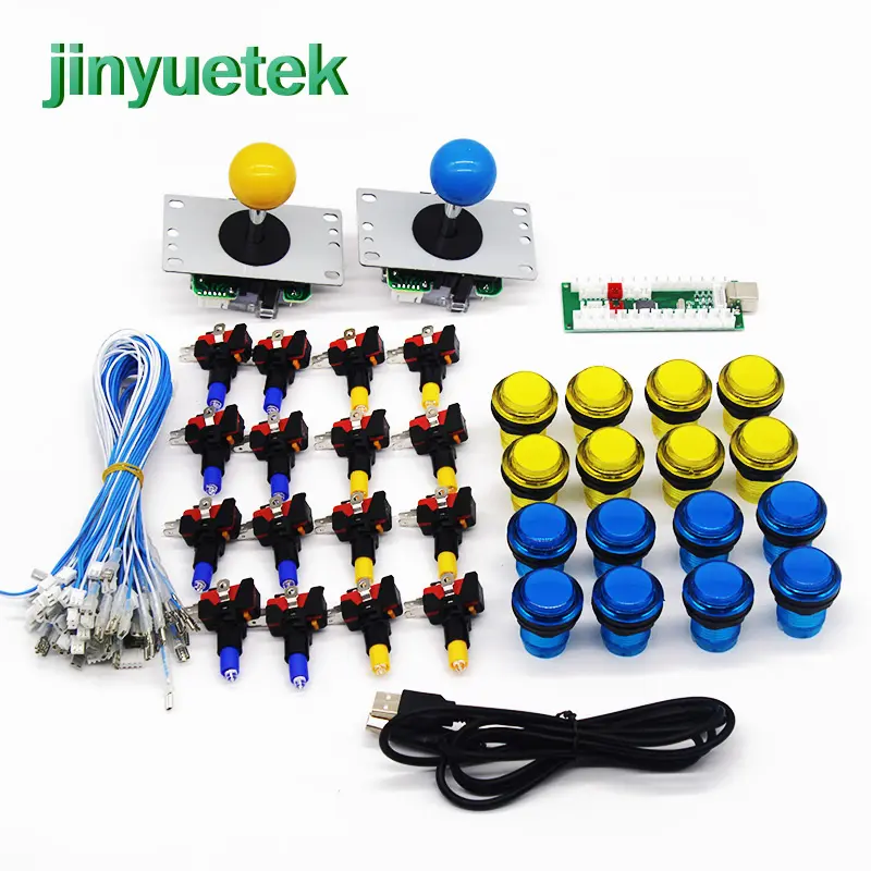 2 jugadores DIY Kit de arcade Zero delay Arcade fightstick joystick digital defender máquina de juego de arcade