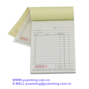 Carnet de factures autocopiantes en deux parties, personnalisation acceptée - Product Image 2