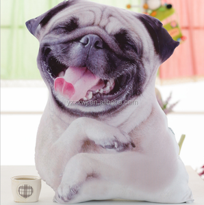 無料サンプルリアルなぬいぐるみの犬の枕犬の形をした枕3Dぬいぐるみの犬の形をした枕クッション - Product Image 3