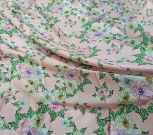 Süblimasyon baskı kendi tasarım dokuma saten polyester kumaş kimono giyim