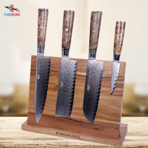 Porte-couteaux magnétique en <span class=keywords><strong>bois</strong></span> d'acacia Findking - Product Image 5