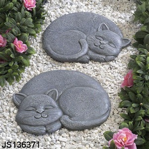 정원용 고양이 레진 발판 발받침 - Product Image 1