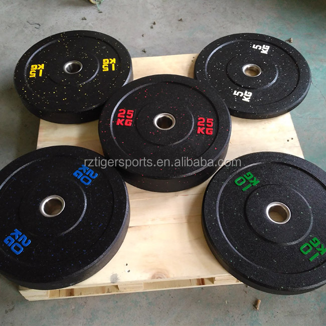 Цвета крапинок привет-temp с прорезиненным бампером диск для поднятия тяжестей