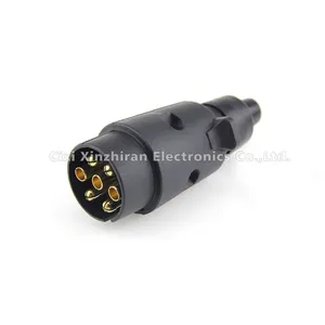 Conector trailer 7pin plug fiação pesados 12V Plugue Caminhão Do Carro Eletrônico