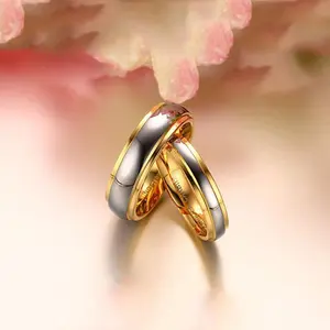 Couple <strong>Ring</strong> Tungsten Engagement <strong>Wedding</strong> <strong>Ring</strong> Gold Designs, New <strong>Cheap</strong> Latest <strong>Wedding</strong> Trendy International Express 10 Pcs Per Size - Product Image 1