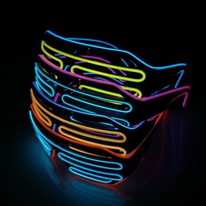 LED Lunettes S'allume Shutter lunettes de Soleil En Forme Néon EL Fil Lunettes Lueur dans L'obscurité Rave Costume Party - Product Image 1