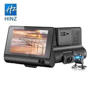 Camera Hành Trình 4 Inch HINZ Cho Xe Hơi, Hộp Đen Camera Hành Trình Nhìn Đêm 1080HD 3 Chức Năng Camera/Xe Hơi