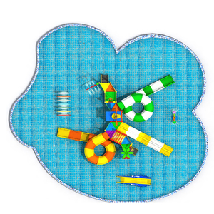 Tube en fibre de verre slip <span class=keywords><strong>aqua</strong></span> park manèges équipement enfants splash pad amusant pulvérisation sol splash pad amusant toboggan en plastique - Product Image 3