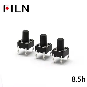 6X6X5/4.3/5.5/6/7/8/9/10/13MM Tact Switch Push Button Switch 12V Copper 4PIN DIP Micro Switch For TV/Toys/家庭Button