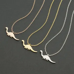 Rongduoying — collier avec pendentif Animal, bijoux à la mode, cadeau amusant pour enfant, dinosaure, accessoire à la mode, nouvelle collection