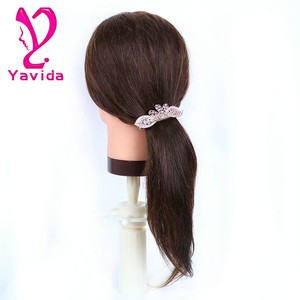 Cabeza <span class=keywords><strong>de</strong></span> maniquí <span class=keywords><strong>natural</strong></span>, cabeza <span class=keywords><strong>de</strong></span> entrenamiento <span class=keywords><strong>de</strong></span> cabello, <span class=keywords><strong>muñeca</strong></span> <span class=keywords><strong>de</strong></span> Maniquí <span class=keywords><strong>de</strong></span> peluquería al por mayor - Product Image 4