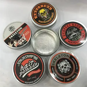 전문 헤어 스타일링 제품 무료 스타일 강한 지주 왁스 머리 빛나는 pomade