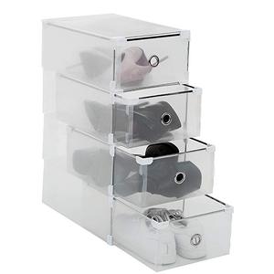 <span class=keywords><strong>Caja</strong></span> apilable de plástico transparente para almacenamiento de <span class=keywords><strong>zapatos</strong></span>, contenedor apto para <span class=keywords><strong>zapatos</strong></span> pequeños, grandes y medios - Product Image 2