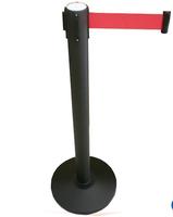 Barrière de contrôle de foule rétractable Eroson avec corde et poteau de séparation pour file d'attente