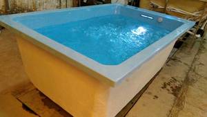 <span class=keywords><strong>Baignoire</strong></span> bébé autoportante moderne de 37 pouces de profondeur, <span class=keywords><strong>grande</strong></span> taille, en acrylique blanc rectangulaire avec fonction de massage pour hôtels - Product Image 5