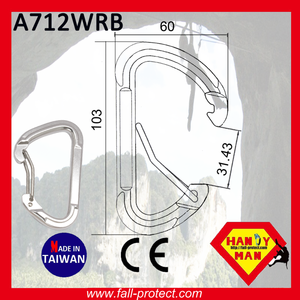 Mosquetón de Aluminio para Escalada de 23KN con Certificado CE de Taiwán - Product Image 5
