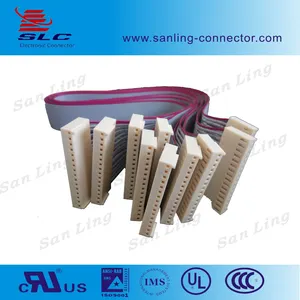 Custom 2 ~ 40 Pin cable plano cable Puede presionar 2.54 conector De Vivienda, cabeza dupont cable de cinta del cable