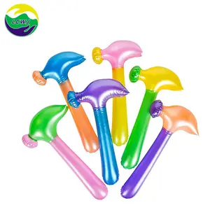 LC hot sale inflatable rainbow color hammer cheap PVC toys