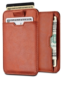Portefeuille à manches fines avec Protection RFID, <span class=keywords><strong>porte</strong></span>-cartes de crédit en <span class=keywords><strong>cuir</strong></span> <span class=keywords><strong>italien</strong></span> de qualité supérieure - Product Image 2