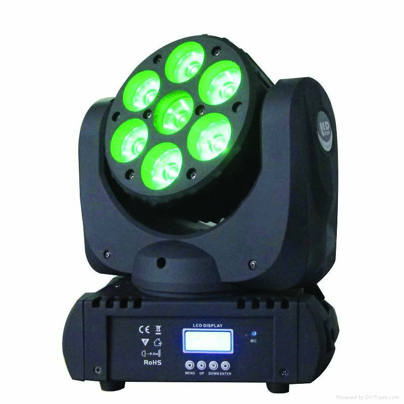 Китайский поставщик Jiale 7x12w RGBW 4 в 1 светодиодный подвижный светильник