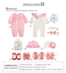 100% cotone la maggior parte dei colori infantili abbigliamento <span class=keywords><strong>neonato</strong></span> <span class=keywords><strong>confezione</strong></span> <span class=keywords><strong>regalo</strong></span> - Product Image 3