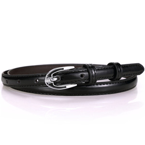Faux cuero flaco Delgado 15mm moda cintura señoras cinturón de cuero para <span class=keywords><strong>mujer</strong></span> - Product Image 2