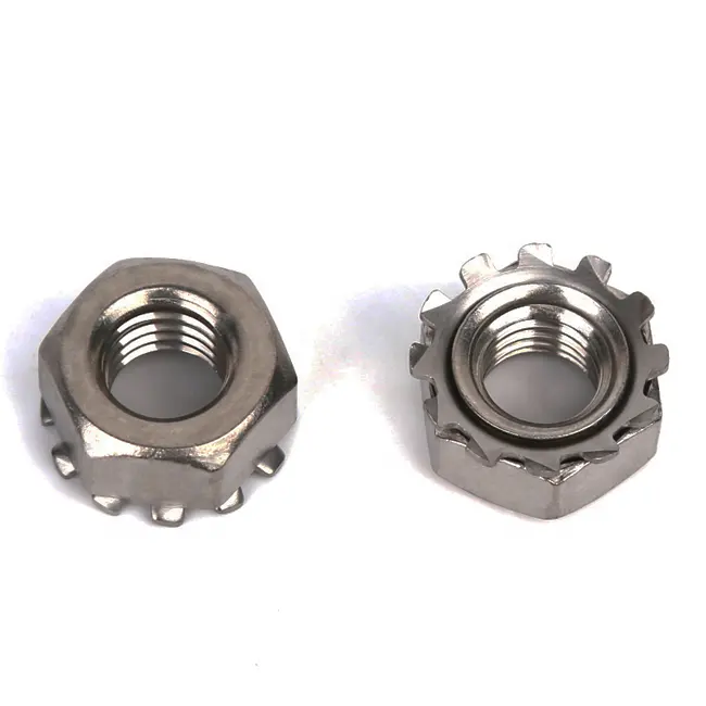 Stainless steel 304 K lock nut 1/4-20 5/16-18 #6 #8