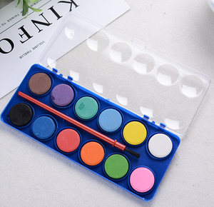 Pinturas de Acuarela Ecológicas para Niños, Creativas, 12 Colores, No Tóxicas, Juego de Pinturas de Acuarela Sólidas en Pastel - Product Image 2