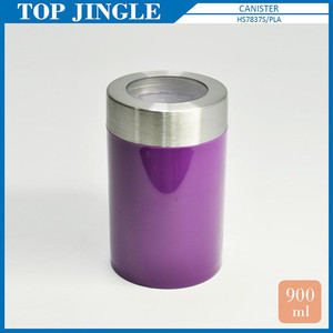 กระป๋องน้ำตาลอะคริลิคสีเขียวพร้อมฝาสแตนเลส (0.9L) - Product Image 2