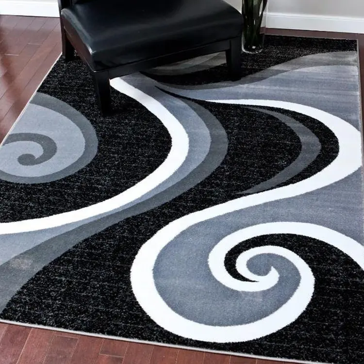 קטן גדול במיוחד זול רצפת מחצלת כתום שוקולד חום מודרני עיצוב אזור שטיחים